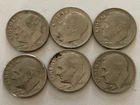 1968 P Roosevelt Dime 6-Coin Lot