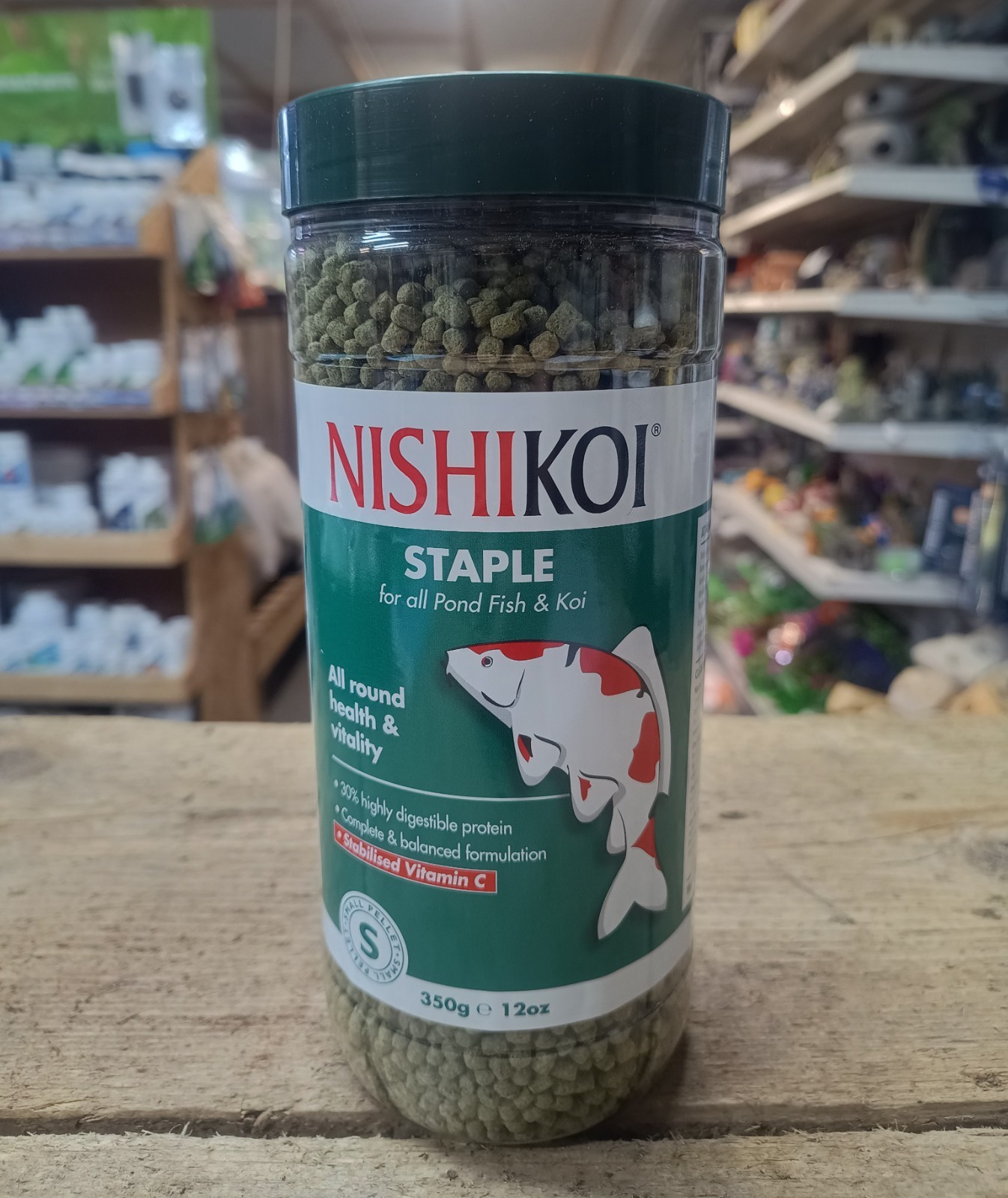 Nishikoi Staple Floating Koi Pond Pellets Coldwater Fish Food Goldfish 350g