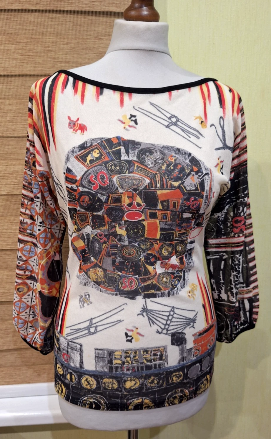 Women's Save the Queen Tulle Blouse /Top , Size S/M (on label M) , VGC !