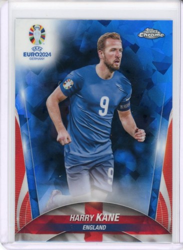 2024 TOPPS CHROME UEFA EURO SOCCER BASE SAPPHIRE HARRY KANE #125