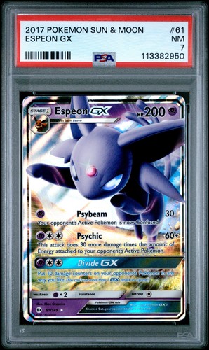 Espeon-GX graded PSA 7 for sale on eBay