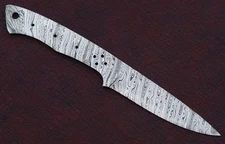 Custom Handmade Twisted Damascus Steel Fix Hunting Knife Blade Blank.