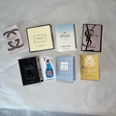 Lot Of 8 Assorted Perfume/fragrance Samples