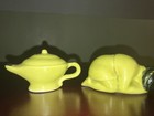 Ceramic Novelty Fairy Tales Yellow & Green Salt & Pepper Shakers Set, 2pc — photo 2