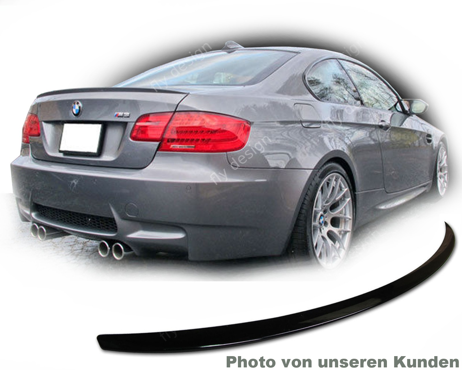 New Rear Spoiler Compatible With BMW E92 Coupe, Rear Wing, With Certification