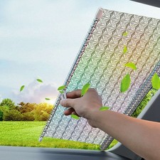 Auto Retractable Window Car Front Windshield Sun Shade Cover Visor Rear 20"x49"