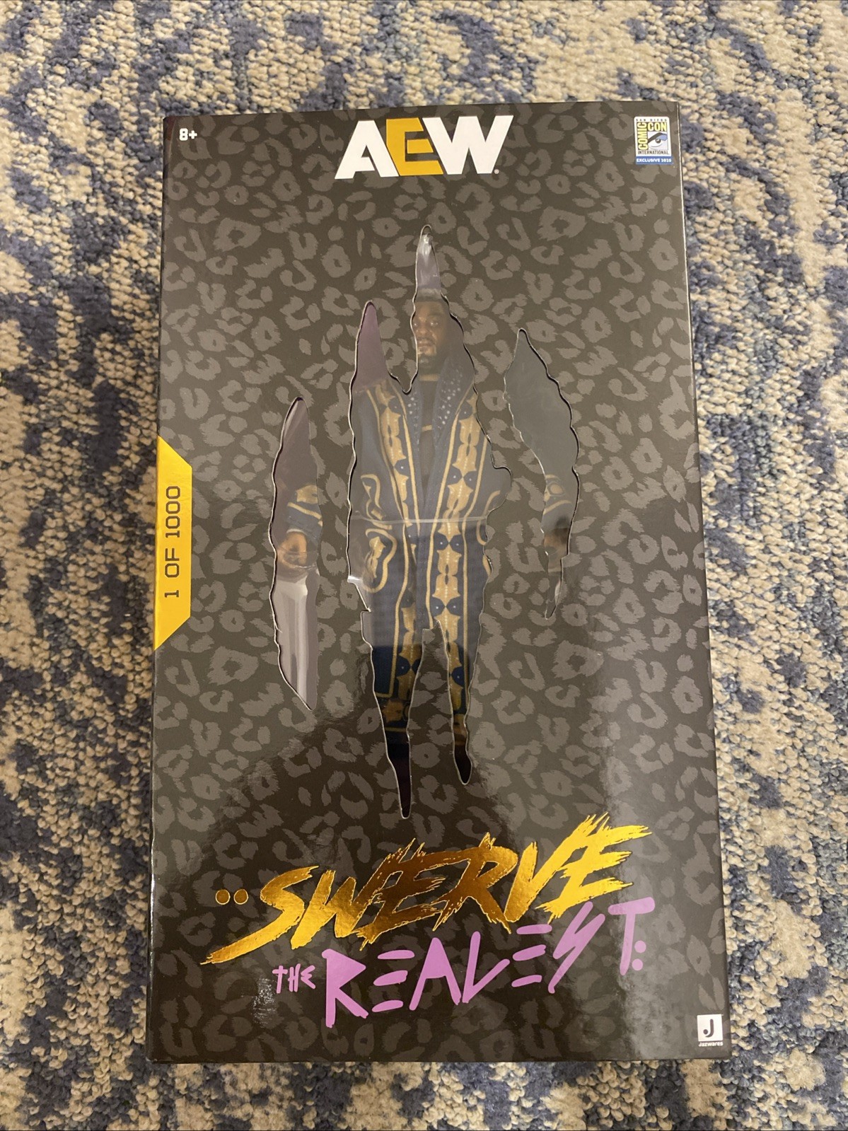 SDCC 2025 Jazwares AEW Unrivaled Swerve Strickland Wresting Action Figure LE1000