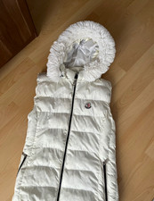 Damen Steppweste lang weiß Gr. L Polyester K...