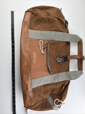 Vintage Kris Van Assche Canvas Leather Duffle / Bowling Bag Travel USA