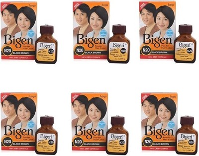 6X Bigen Powder Hair Color, 6g - Oriental Black N20 Easy to use
