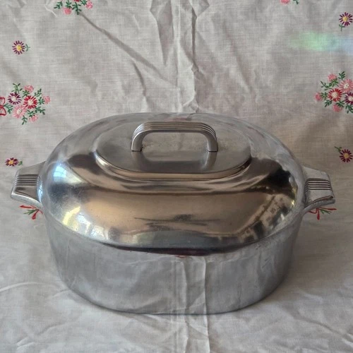 Vintage Wagner Ware Sidney O Magnalite 4265 P Roaster 8 Qt Oval Dutch Oven Pot