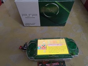 Sony PSP 3000 Green Box Console New Charger with box +UMD Tested 🔥