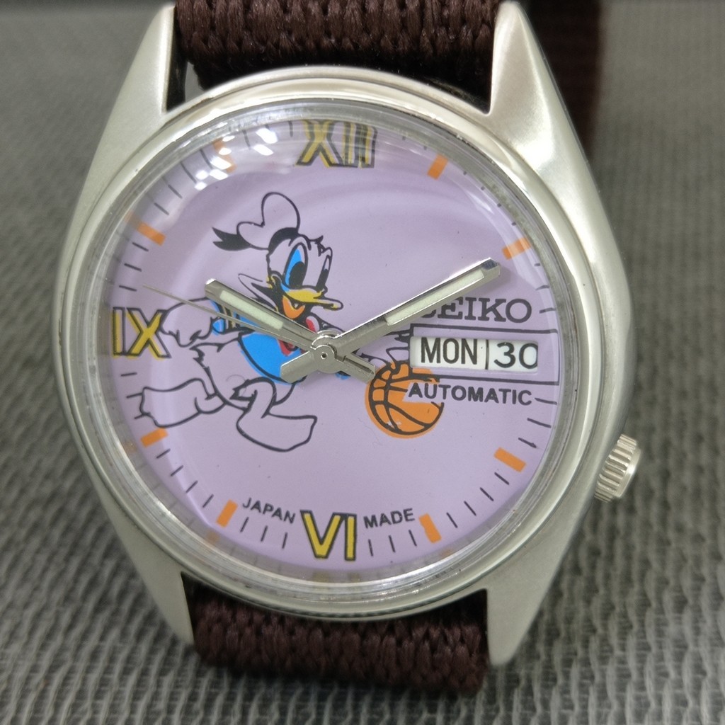 VINTAGE SEIKO AUTOMATIC 7009A JAPAN MENS DONALD DIAL WATCH a3086-U View 4