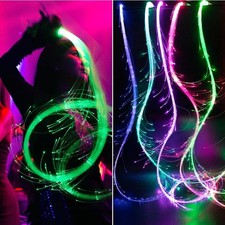 Space Whip 7 Colors 23 Modes Led Fiber Optic Whip Rave Toy,EDM Events,Dance...