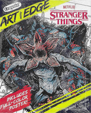 New Sealed STRANGER THINGS Crayola Art With Edge 28 Coloring Pages Poster