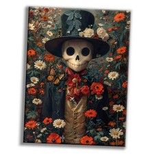 Halloween Diamond Art Kits for Adults - 5D Skull Diamond Painting BLKJDP05