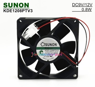 1 Pc. New KDE1208PTV3 Cooling Fan 8025 DC9V 0.80W 8CM 2Pin