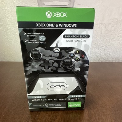 PDP Deluxe Wired Controller Phantom Black 10ft Xbox One/Windows