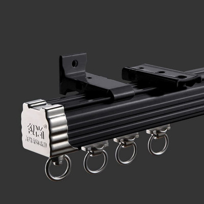 Zshine Curtain Single Tracks Ceiling Or Wall Mounting Heavy-Duty Curtain Rails