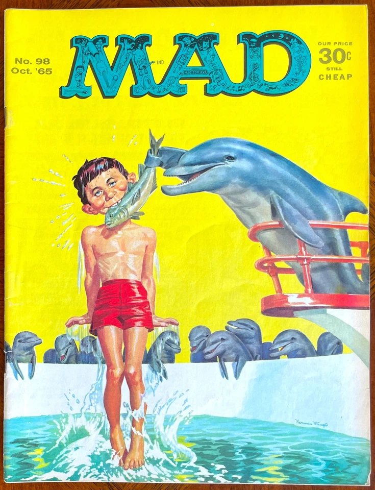 4 MAD MAGAZINES from 1965-66!  Fine to F/VF! #98, 102, 107, 114  - Classic MADS! - Image 2 of 4