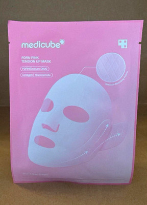 medicube PDRN Pink Tension Up Firming Sheet Mask w/ Collagen, Niacinamide
