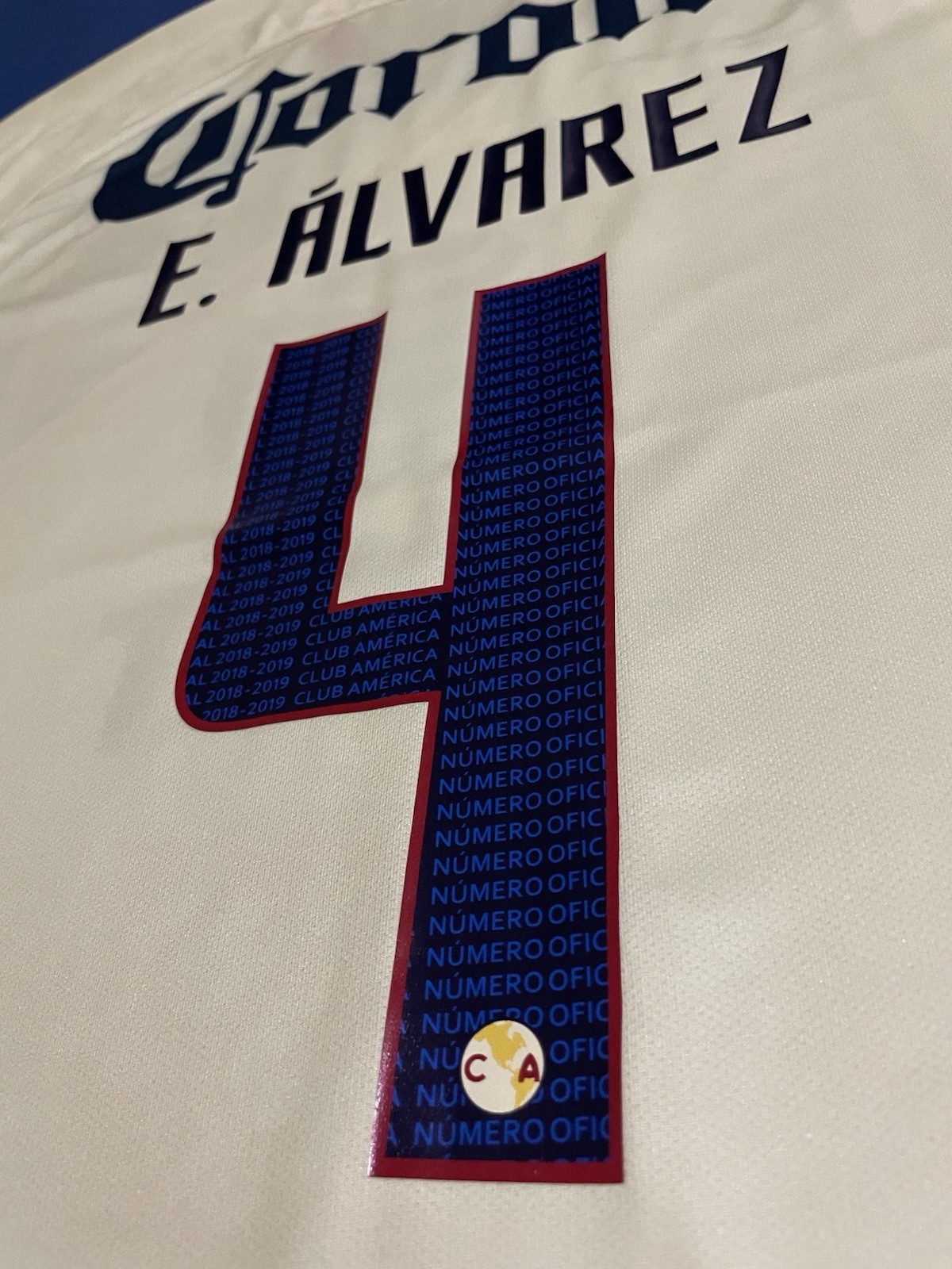 NIKE AMERICA E. ALVAREZ FINAL vs CRUZ AZUL SOCCER JERSEY SIZE XL MEXICO CHIVAS
