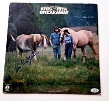 Kris Kristofferson Autographed Breakaway Album Cover LP ACOA
