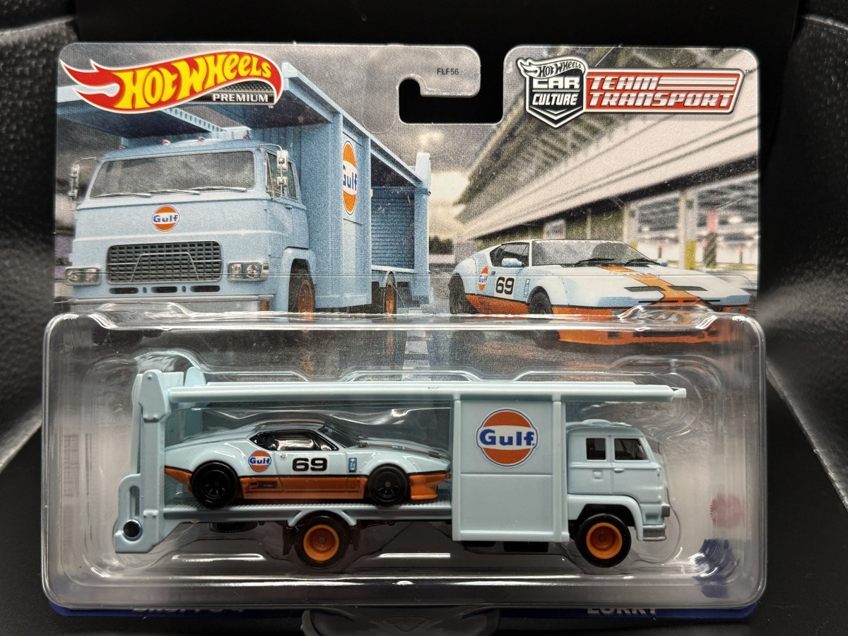 Hot Wheels Team Transport Gulf De Tomaso Pantera Gruppo 4