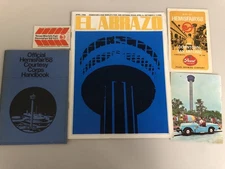 HEMISFAIR 1968 SAN ANTONIO TX. LOT OF BOOKS, POSTCARDS, MAP & TICKET