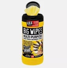 BIG WIPES - MULTI-PURPOSE, SUPER TOUGH ABSORBENT WIPES