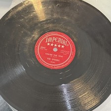 1953 DOO WOP - THE SPIDERS 78 rpm IMPERIAL 5265 YOU'RE THE ONE V/V 