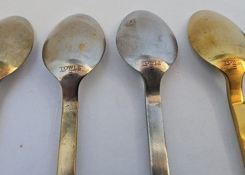 Lot 28 TOWLE Living Collection 18/0 Utensils Spoons Forks Knives - Picture 13 of 24