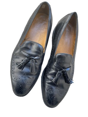 Johnston & Murphy Crown Aristocraft Black Leather Tassel  display picture 1