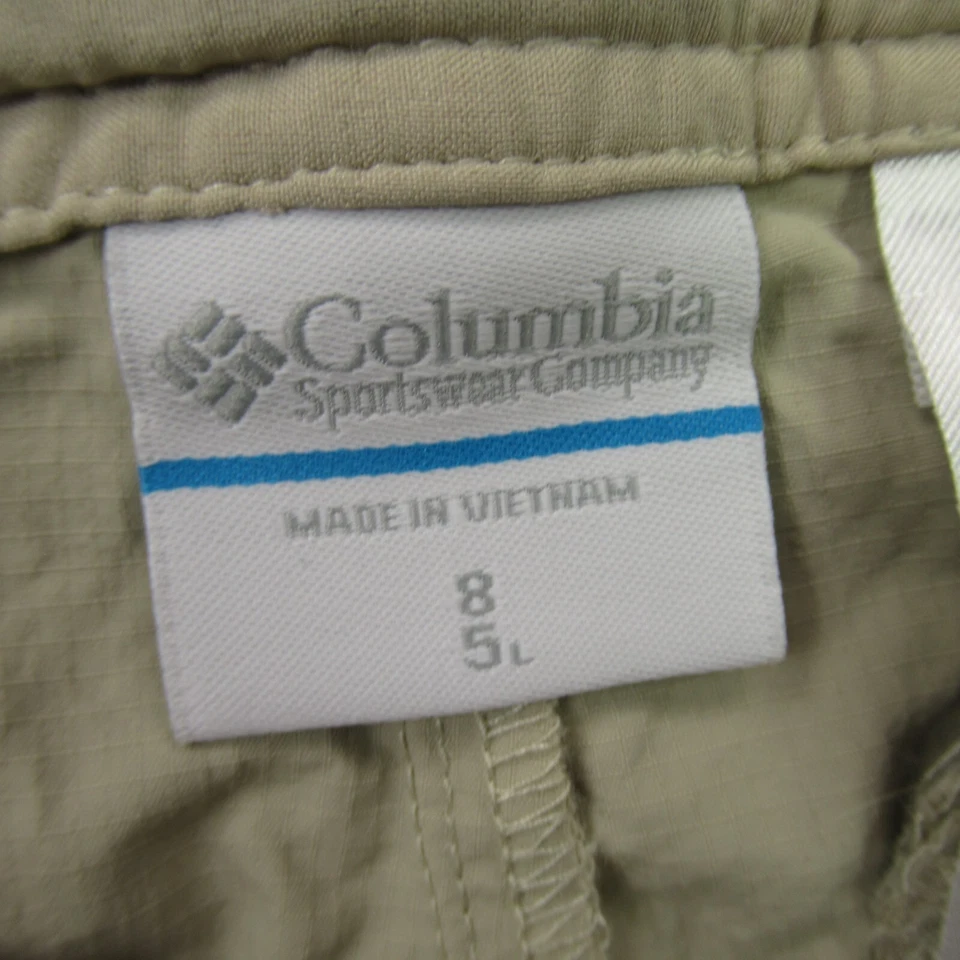 Columbia Shorts Womens 8 Lightweight Outdoors Cargo Pockets Beige - Image 3 of 4