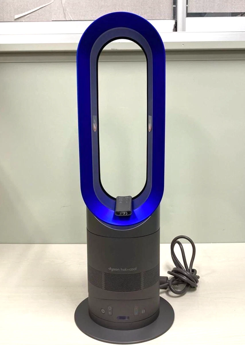 AC100V Dyson AM04 Hot u0026 Cool Heater Table Fan Blue w/ Remote Control Japan  | eBay
