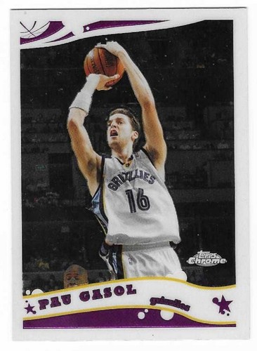 2005 Topps Chrome Pau Gasol #68 card