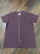Vintage Woman’s Top 10 Brand Button Down With Shoulder Pads. Size Small USA Made