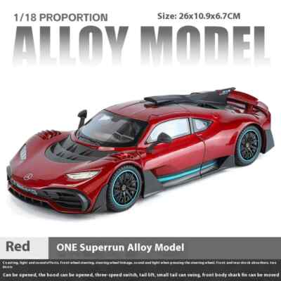 1:18 Mercedes Benz AMG ONE Supercar Alloy Die Cast Model Car Sound And  Light