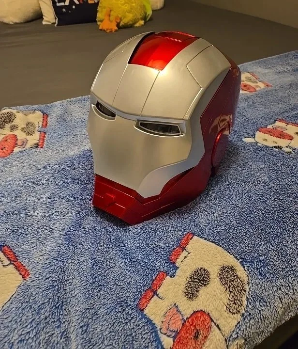 Iron Man 1:1 Cosplay Helmet Marvel Avengers Wearable Led Light Ironman Mask New - Image 3 of 4