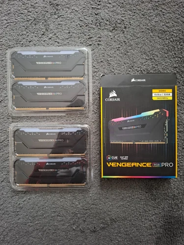 Corsair Vengeance RGB Pro Desktop Memory 32GB (4x8GB), DDR4, 3600MHz