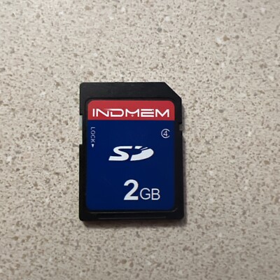 INDMEM 2GB SD Memory Card - Class 4 - M2D6 - Made in Japan