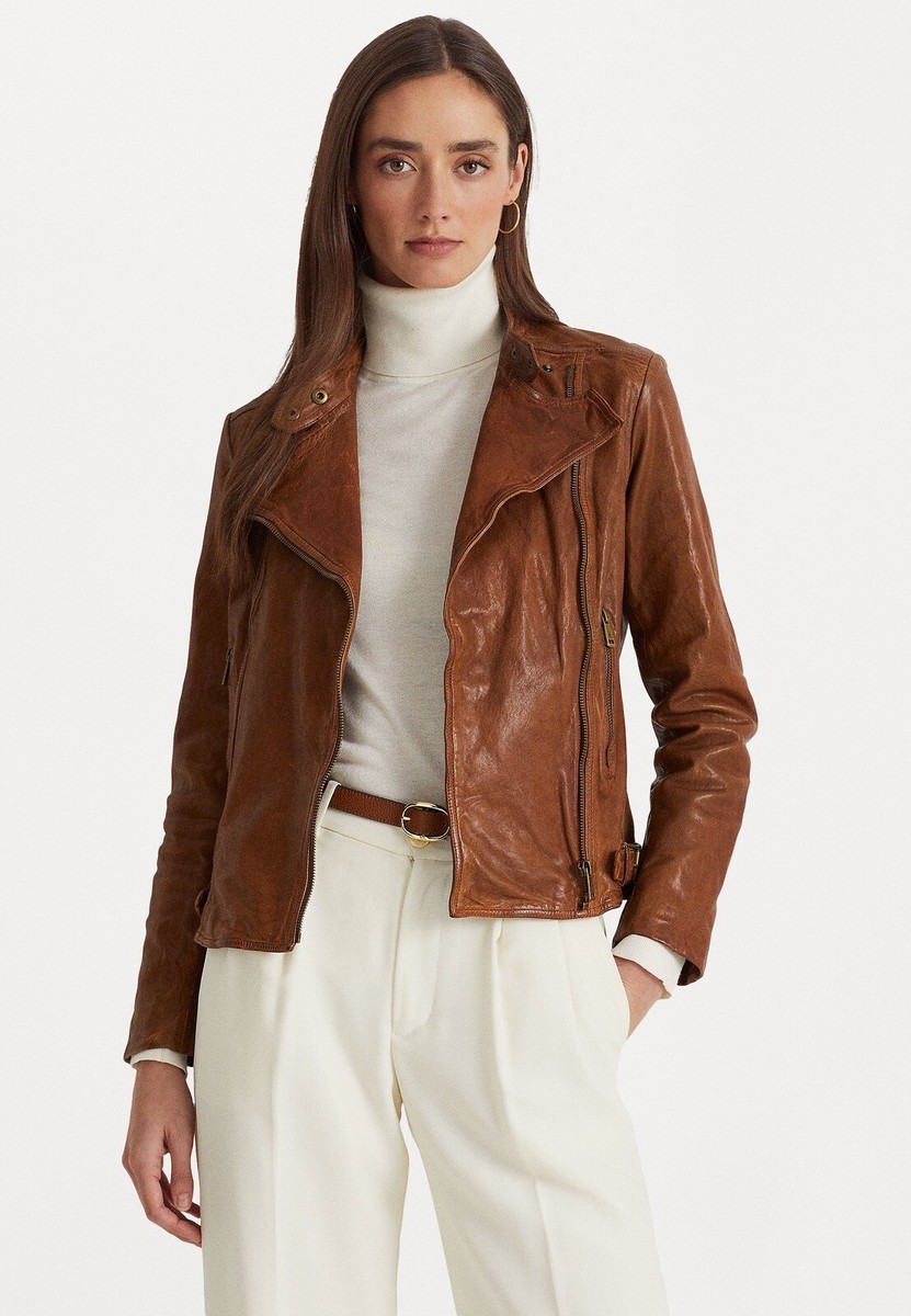 ジャケット・アウター Ralph Lauren lamb leather jacket size 2 s-l400.jpg