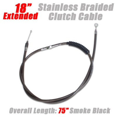 Worldmotop Stainless Steel Clutch Cable Kit For Harley Motorcycles - 71" Length - View #4