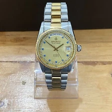 RARE MEN WATCH PRONTO President Automatic ETA Dual Tone Diamond Swiss Vintage