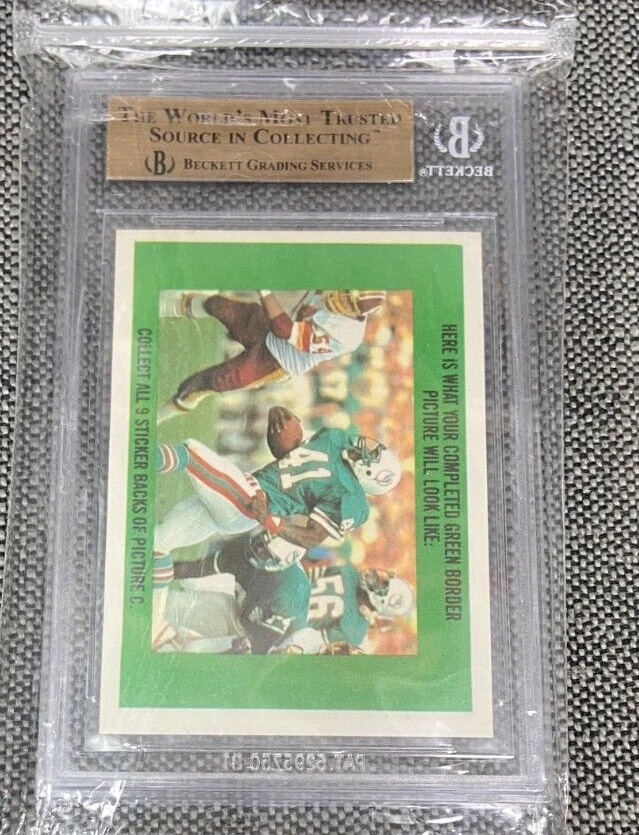 1983 Topps Sticker Insert Card #15 Franco Harris Graded beckett 9.5 GEM 111022 - Image 2 of 2