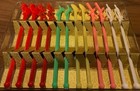 Vintage set of 12 plastic Sports SWIZZLE STIR STICKS w/ Case - golf, football... — photo 6
