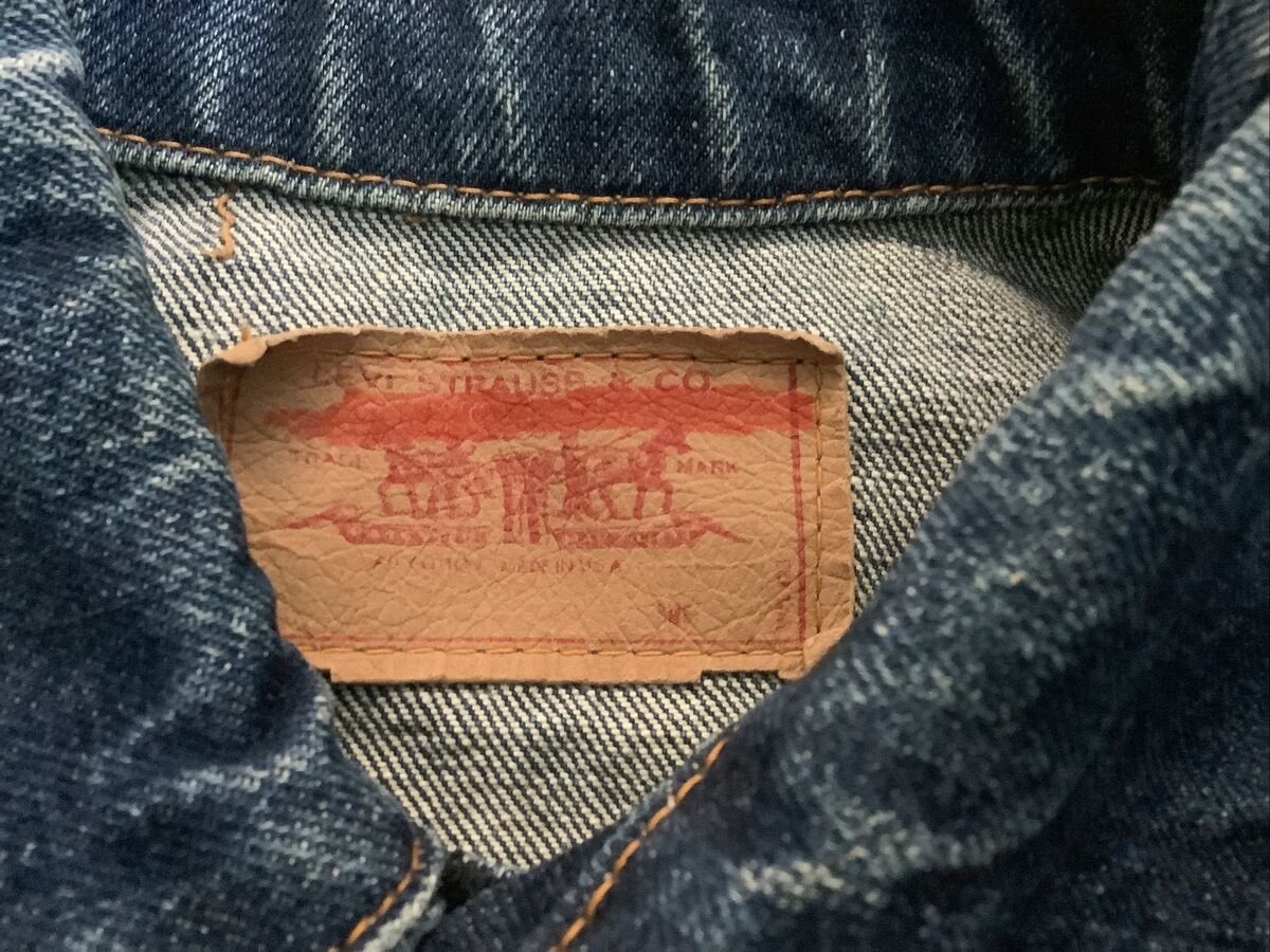 Vintage 1960's Levi's Big E Type 3 Denim Trucker Jacket Vintage 1960's Levi's Big E Type 3 Denim Trucker Jacket