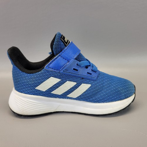 Adidas Unisex Performance Duramo 9 Kid's Size 7K Blue Sneaker Shoes BC0823 - Picture 9 of 16