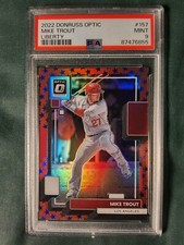 2022 PANINI DONRUSS OPTIC LIBERTY MIKE TROUT CARD #157 PSA 9 #'D 9/25 ANGELS