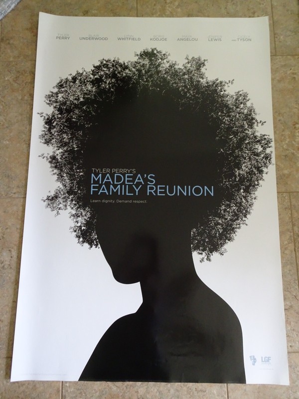 MADEA'S FAMILY REUNION - TYLER PERRY FILM POSTER - (ADVANCE) BLACK SILHOUETTE
